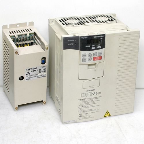 Mitsubishi freqrol a500 7.5kw motor drive vfd fr-a520-7.5k w/ fr-du04 controller for sale