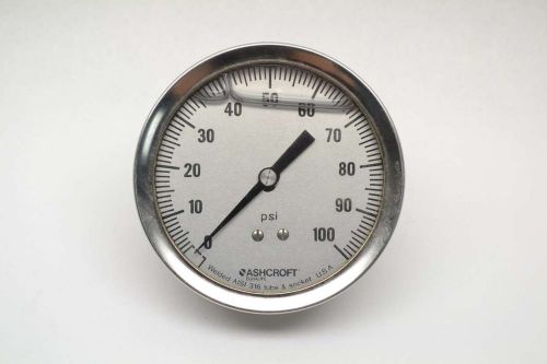 Ashcroft 238a460-01 liquid filled 0-100psi 1/4 in npt pressure gauge b401458 for sale