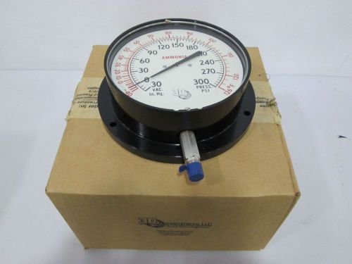 NEW 3D INSTRUMENTS 25105-26B31 DRA PRESSURE 0-300PSI 6IN 1/4IN NPT GAUGE D300397