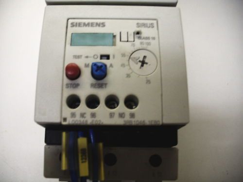 SIEMENS SIRIUS 3RB1046-1EB0 CLASS 10 OVERLOAD 25-100A