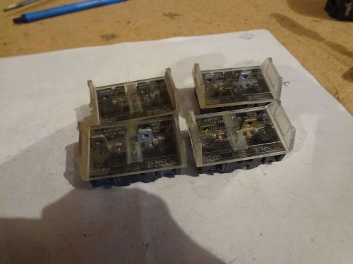 (4) Allen Bradley 800T-XD4 Ser D Contact Block 600V Max- MISSING CONTACT SCREWS