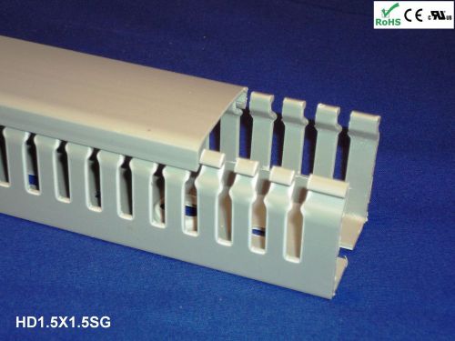18 sets of 1.5x1.5&#034;x2m gray high density wiring ducts and covers - ul/ce listed for sale