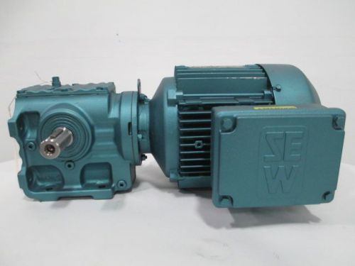 SEW EURODRIVE DFT90S4 S47DT90S4 9.23:1 1-1/2HP 460VAC 1740RPM GEAR MOTOR D257914