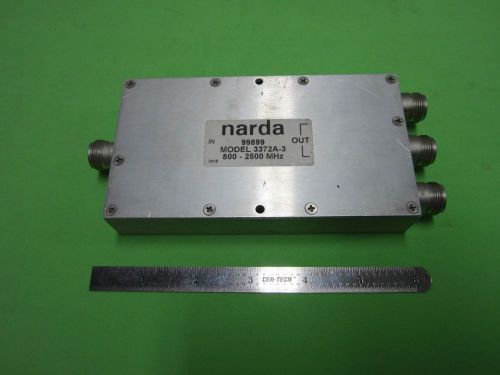 NARDA POWER SPLITTER 3372A-3 GHz FREQUENCY RF MICROWAVE BIN#50