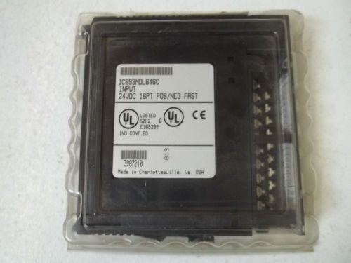 GE FANUC IC693MDL646C INPUT 24VDC 16PT POS/NEG FAST *NEW IN A BOX*