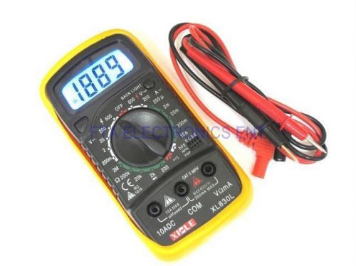 Digital LCD Multimeter Voltmeter OHM-Meter AMP-Meter Volt Meter Bright Display