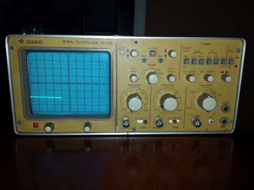 Gould OS-255 OS255 15MHz Oscilloscope Vintage Works! OS 255