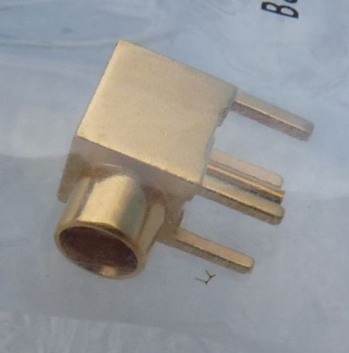 New huber + suhner 85mcx 50-0-1/111 right angle jack rf coaxial connector for sale