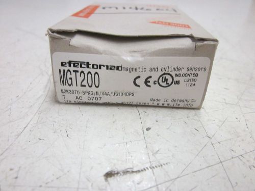 EFFECTOR MGT200 MAGNETIC SENSORS MCK3070-BPKG/M/V4A/US104DPS *NEW IN A BOX*