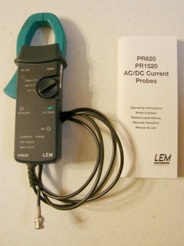 LEM PR630 AC / DC 60A 600 Amp Clamp Meter Current Probe