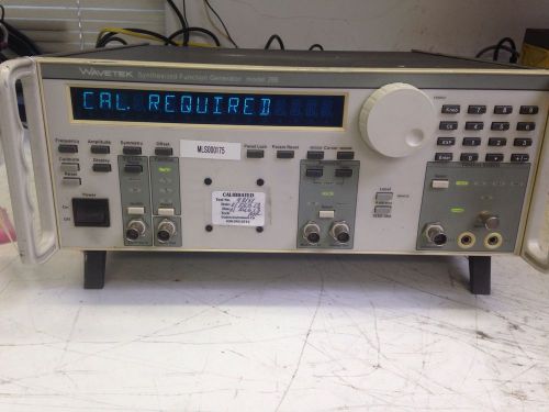 Wavetek Function Generator Model 288. Works! Needs Cal