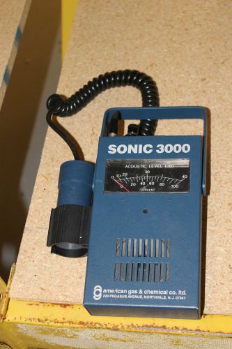 Agc american gas &amp; chemical sonic 3000 ultrasonic leak detector for sale