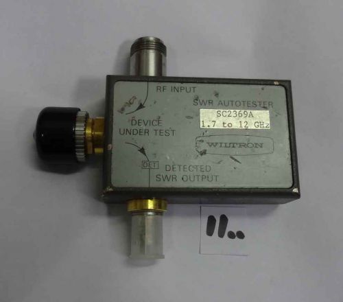 Wiltron SC2369A SWR Autotester 30db 1.7Ghz-12Ghz