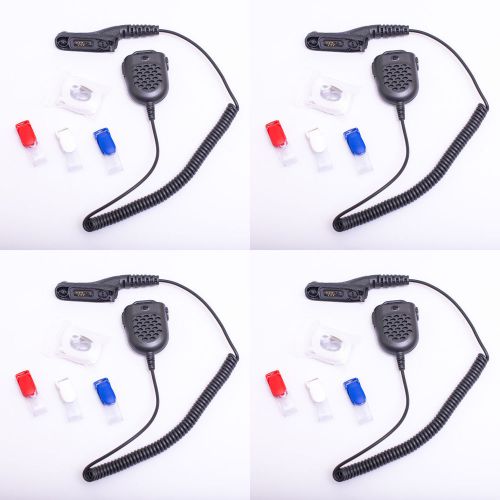 4 pcs Shoulder Microphone for Motorola MOTOTRBO APX-4000 APX-6000/6000XE P25