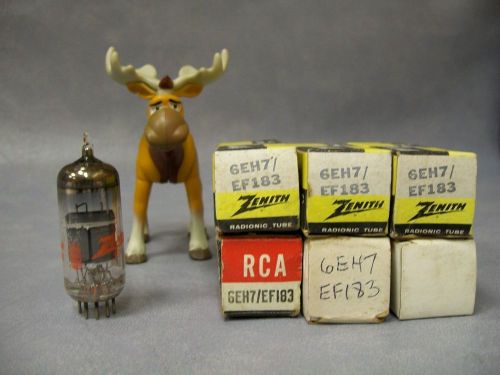 6EH7 / EF183 Vacuum Tubes   Lot of 6  RCA / Zenith