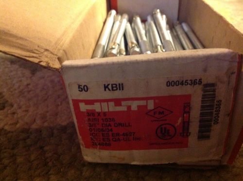 Hilti 45365 3/8x5 kbi wedge concrete anchor bolt box of 50 for sale