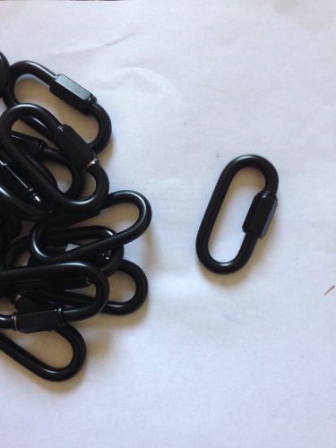 Black Steel quick links - 1/4&#034; Lot Of 22