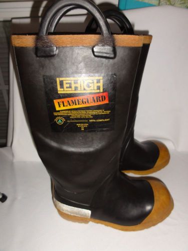 Lehigh flamegaurd fireproof fireman boots w omens sz 9 m mens 7 m euc for sale