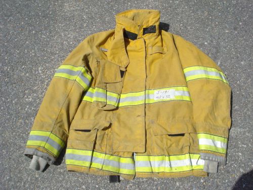 42x32 Jacket Coat Firefighter Bunker Fire Gear GLOBE GX-7 DRD...03/08 ...J191