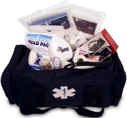 New MedSource Fully Stocked EMT Paramedic Medical Attack Bag Deluxe