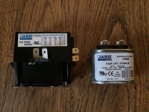 Mars2 Jard Contactor 1 Pole 24 Volt Coil 30 Amp 17315 &amp;  motor run capacitor 5uf