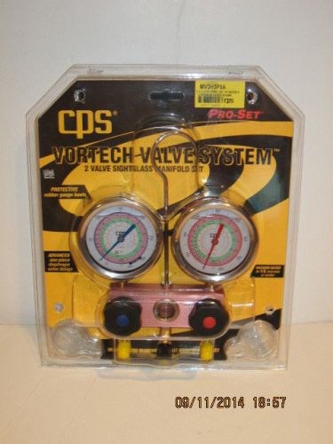 CPS Vortech valve manifold set Gauges&amp;5&#039; Premium Hoses-PN=M3H3P5A-FREE SHIP NISP