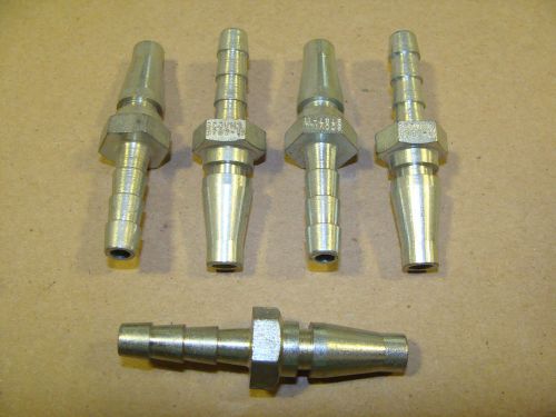 (5) NEW SCOVILL 8787-11 1/4&#034; PNEUMATIC COUPLER PLUG X HOSE FOSTER SCHRADER SHD16