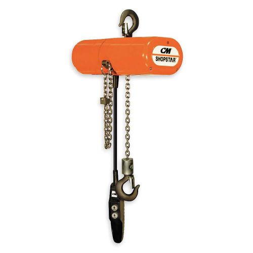 Cm shopstar 2000 300lb electric chain hoist lift 10 ft 16fpm 115 volt fast ship for sale