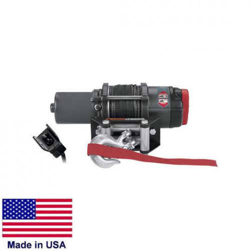 WINCH - Heavy Duty - 12 Volt DC - .9 Hp - 2,500 Lb Cap  50 Ft of 3/16&#034; Synthetic