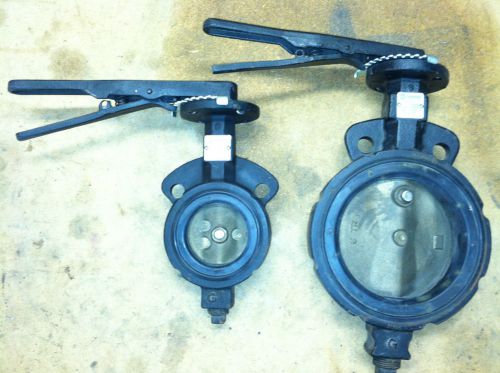 GRINNELL SERIES 1000 3&#034; BUTTERFLY VALVE W/ 10 POSITION HANDLE NEW