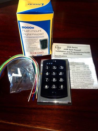 Linear 2000e flush mount digital keypad for sale