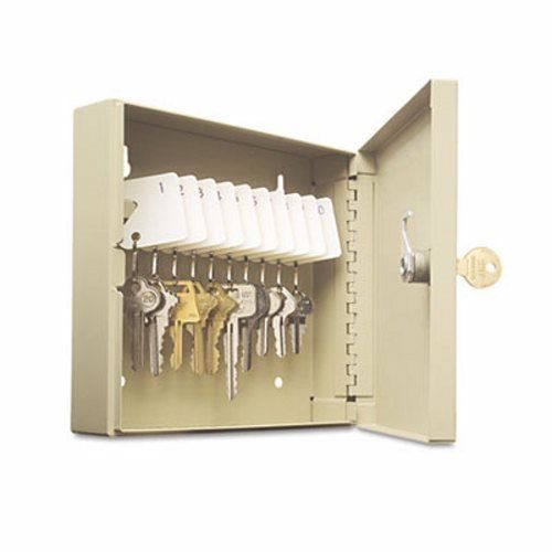 Steelmaster Key Cabinet, 10-Key, Steel, Sand (MMF201901003)