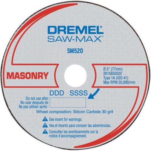 3PK MASONRY CUTOFF WHEEL SM520C