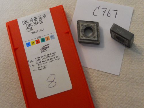 8 NEW SANDVIK CNMG 644-SR CARBIDE INSERTS. CNMG 19 06 16-SR GRADE: H13A {C767}