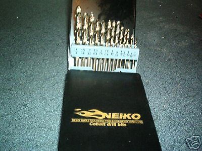 13pc neiko tools usa ~ cobalt ~ drill bit set split point size 1/16&#034; to 1/4&#034; for sale