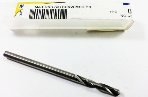 #32 MA Ford Solid Carbide 3xD Screw Machine Twist Drill (L292)