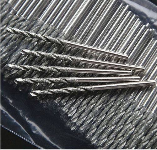 20 pieces 2.5mm diamond coated twist drill bit drills bits glass jewelry for sale