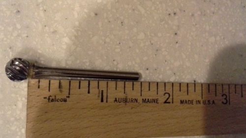 Carbide burr  sd-2  ball shape  5/16&#034; hd, 1/8&#034;shank diam. fits pencil grinder! for sale