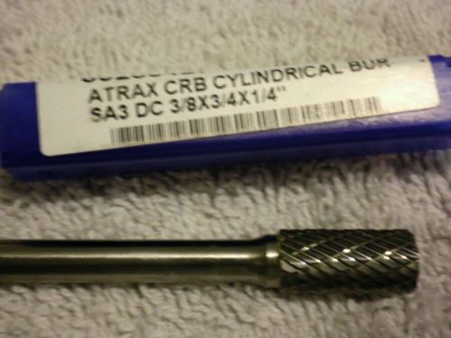 ATRAX  85285427 Burr Carbide  cylindrical 3/8&#034; x 3/4&#034; x 1/4&#034;