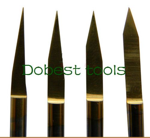 10pcs titanium coated carbide pcb engraving cnc bit router tools 30 degree 0.2mm for sale