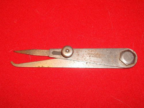 Vintage L.S. Starrett 4&#034; Firm Joint Hermaphrodite Caliper