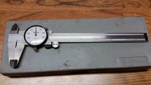 Mitutoyo No. 505-637  6&#034; Dial Caliper 0-6&#034; Range, .001&#034; Grad., .100&#034; per rev.