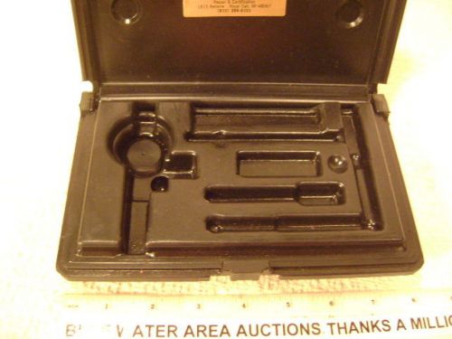 GEM or Starrett Dial Indicator SET CASE ONLY, Hard Plastic, Good Snap Clasp