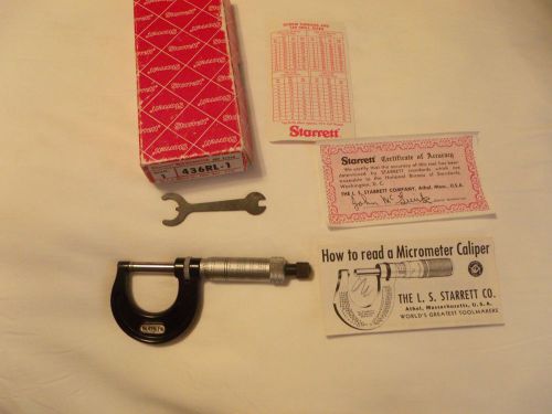 Starrett 1&#034; Micrometer