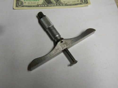 Starrett Special   1&#034;  Micrometer Inside Depth Gage   used