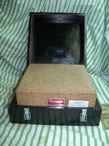 Starrett 12&#034; x 12&#034; x 4&#034; Crystal Pink Granite Surface Inspection Plate Grade B