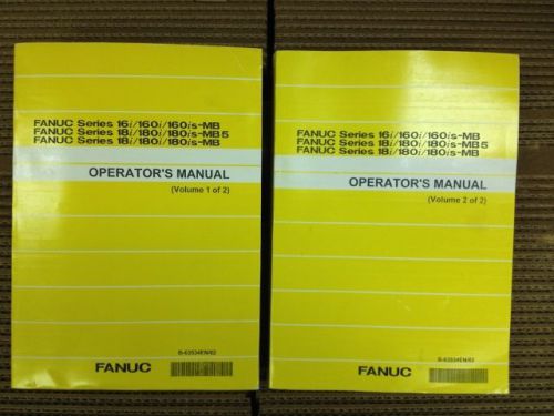 New Fanuc 16i/160i/160is 18i/180i/180is 18i/180i/180is Op Mans