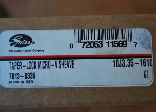 Gates 10J3.35-1610 Taper Lock Micro-V Sheave, 10J3351610 - NEW