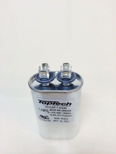 Lot 25 oval motor run capacitor 7.5 mfd uf 440v ac  hvac 440 vac v volts 7.5mfd for sale