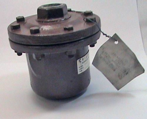 Crispin 1&#034; air &amp; vacuum valve a-10 trim duct/s/s/tef nos for sale